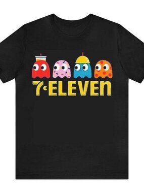 7 Eleven X Pac Man Limited T-Shirt Unisex Design T-Shirt Summer Design Tee